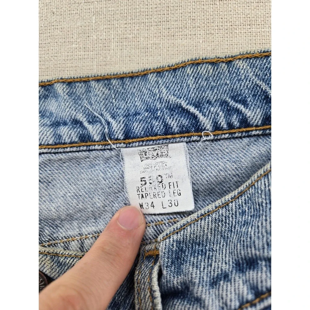 Vtg Levi's 550 Men's Jeans 34x30 Fits 32.5x29.5